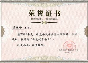 吴桂玲总裁获评“年度优秀委员”